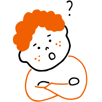 悩んでいる子のイラスト